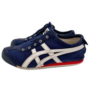 Onitsuka Tiger Shoes Little Kid Boy Size 1 Navy Stripe Low Top Lace-Up Synthetic